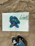 Drawing on postcard