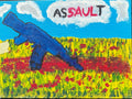 Painting canvas on acrylic